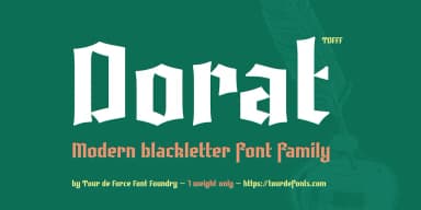 Dorat by Tour de Force Font Foundry — Blackletter Font — thumbnail 1