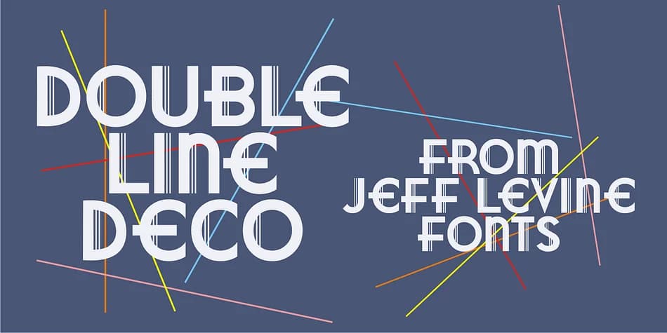 DOUBLE LINE DECO JNL by Jeff Levine Fonts — Decorative Font