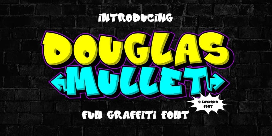 DOUGLAS MULLET by Cikareotype Studio — Decorative Font