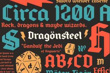 Dragonsteel by SimpleBits — Blackletter Font — thumbnail 2