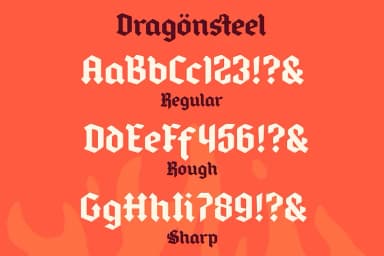 Dragonsteel by SimpleBits — Blackletter Font — thumbnail 3