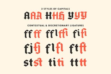 Dragonsteel by SimpleBits — Blackletter Font — thumbnail 4