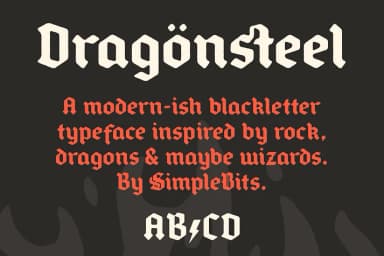 Dragonsteel by SimpleBits — Blackletter Font — thumbnail 5