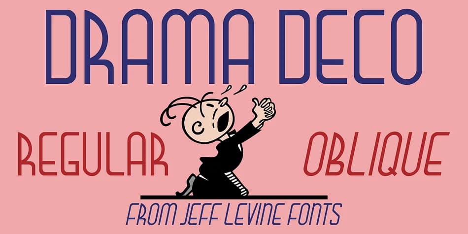 DRAMA DECO JNL by Jeff Levine Fonts — Decorative Font