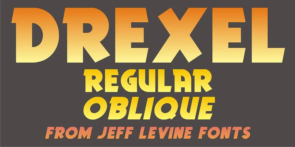 DREXEL JNL by Jeff Levine Fonts — Decorative Font