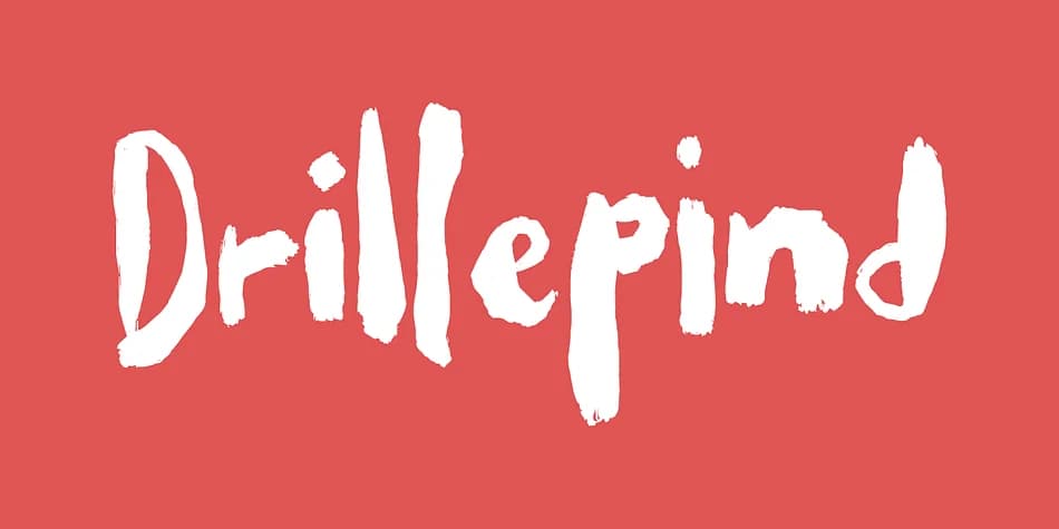 Drillepind by Bogstav — Display Font