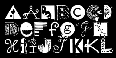 Drop Cap One by Outside the Line — Dingbats Font — thumbnail 3