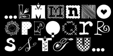 Drop Cap One by Outside the Line — Dingbats Font — thumbnail 4