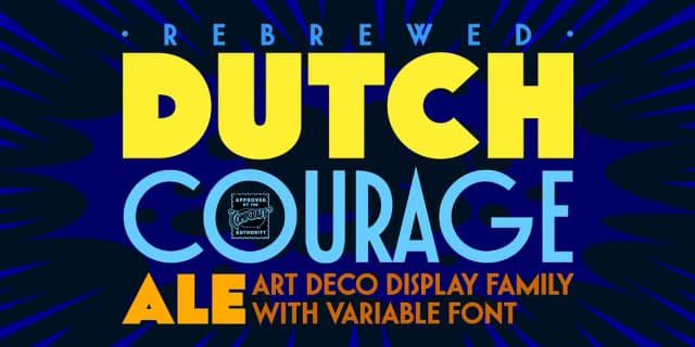 Dutch Courage Ale by Comicraft — Decorative Font