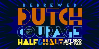 Dutch Courage Half & Half by Comicraft — Decorative Font — thumbnail 1