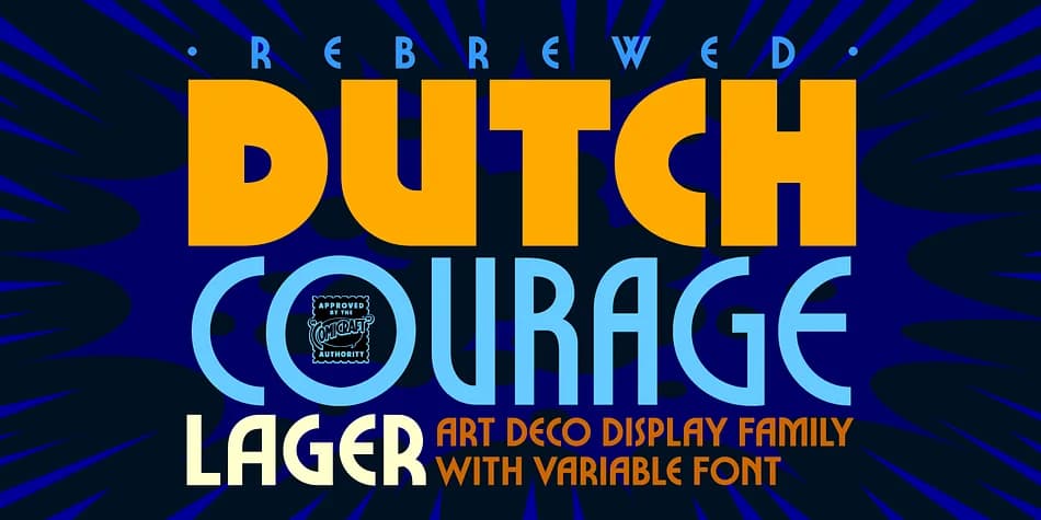 Dutch Courage Lager by Comicraft — Decorative Font — preview 1