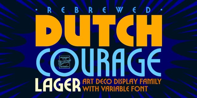 Dutch Courage Lager by Comicraft — Decorative Font