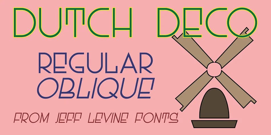 DUTCH DECO JNL by Jeff Levine Fonts — Decorative Font