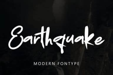 Earthquake by Ayska — Script Handwritten Font — thumbnail 1