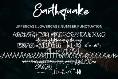 Earthquake by Ayska — Script Handwritten Font — thumbnail 7