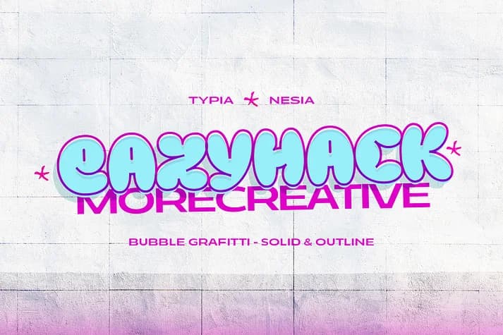 Eazyhack by Typia Nesia — Decorative Font