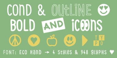Eco Hand Kid by Typo Graphic Design — Dingbats Font — thumbnail 7