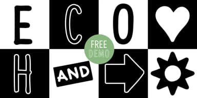 Eco Hand Kid by Typo Graphic Design — Dingbats Font — thumbnail 8