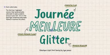 Elastique Stylo by type peace — Decorative Font — thumbnail 3