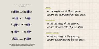 Elastique Stylo by type peace — Decorative Font — thumbnail 5