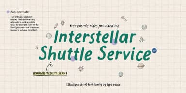 Elastique Stylo by type peace — Decorative Font — thumbnail 7