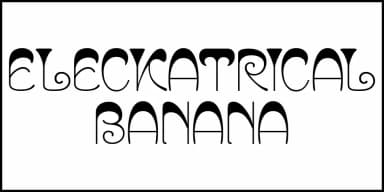 ELECKATRICAL BANANA JNL by Jeff Levine Fonts — Decorative Font — thumbnail 2