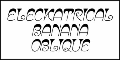 ELECKATRICAL BANANA JNL by Jeff Levine Fonts — Decorative Font — thumbnail 4