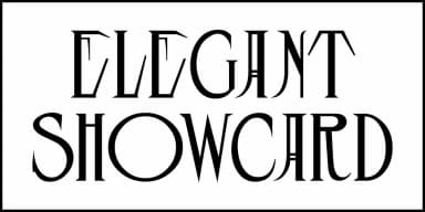 ELEGANT SHOWCARD JNL by Jeff Levine Fonts — Decorative Font — thumbnail 2