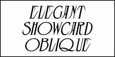 ELEGANT SHOWCARD JNL by Jeff Levine Fonts — Decorative Font — thumbnail 4