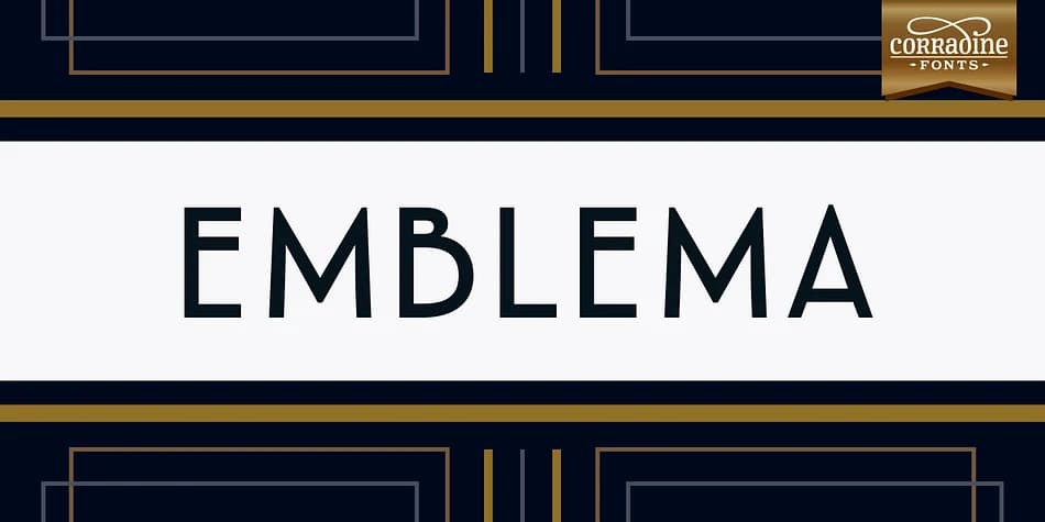 Emblema by Corradine Fonts — Decorative Font — preview 1