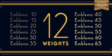 Emblema by Corradine Fonts — Decorative Font — thumbnail 2