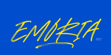 Emoria by Genetypeco — Script Handwritten Font — thumbnail 1