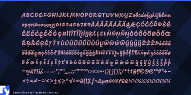 Enamel Brush by Typodermic Fonts Inc. — Script Handwritten Font — thumbnail 5