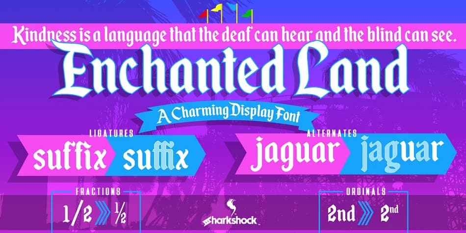 Enchanted Land by Sharkshock — Blackletter Font