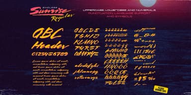 Endless Sunrise by Wingsart Studio — Display Font — thumbnail 3