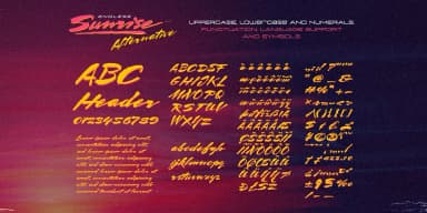 Endless Sunrise by Wingsart Studio — Display Font — thumbnail 4