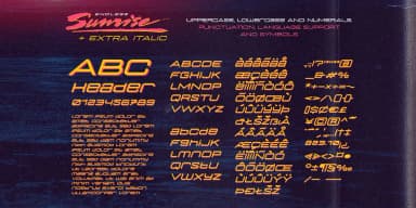 Endless Sunrise by Wingsart Studio — Display Font — thumbnail 6