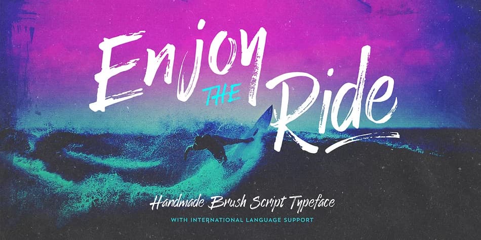 Enjoy The Ride by Ian Barnard — Dingbats Font