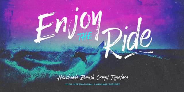 Enjoy The Ride by Ian Barnard — Dingbats Font
