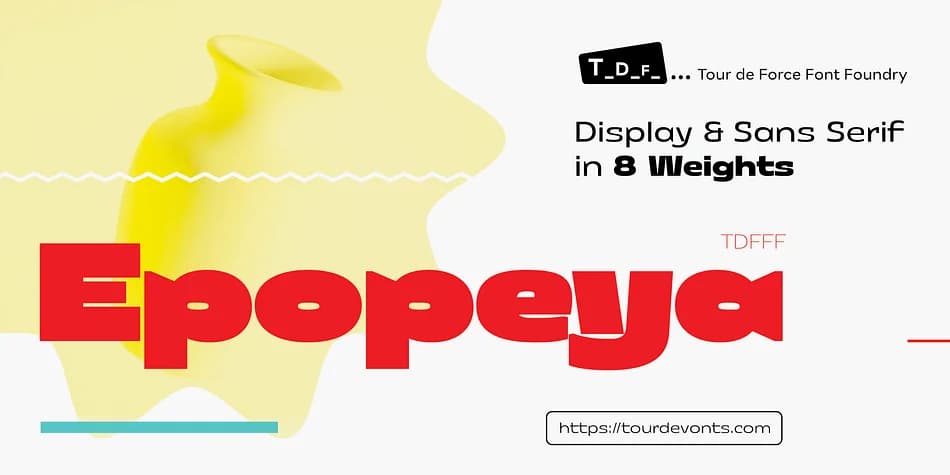 Epopeya by Tour de Force Font Foundry — Display Font