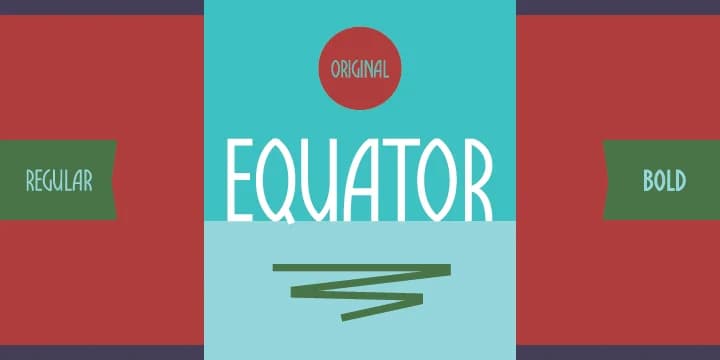 EQUATOR by Tour de Force Font Foundry — Decorative Font