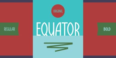 EQUATOR by Tour de Force Font Foundry — Decorative Font — thumbnail 1