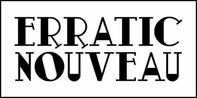 ERRATIC NOUVEAU JNL by Jeff Levine Fonts — Decorative Font — thumbnail 2
