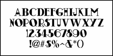 ERRATIC NOUVEAU JNL by Jeff Levine Fonts — Decorative Font — thumbnail 3