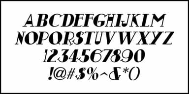 ERRATIC NOUVEAU JNL by Jeff Levine Fonts — Decorative Font — thumbnail 5