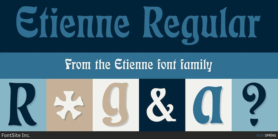 Etienne by FontSite Inc. — Decorative Font
