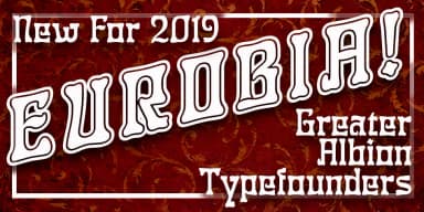 Eurobia by Greater Albion Typefounders — Decorative Font — thumbnail 1