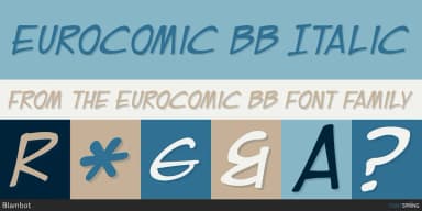 EUROCOMIC BB by Blambot — Decorative Font — thumbnail 2