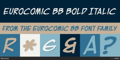 EUROCOMIC BB by Blambot — Decorative Font — thumbnail 3