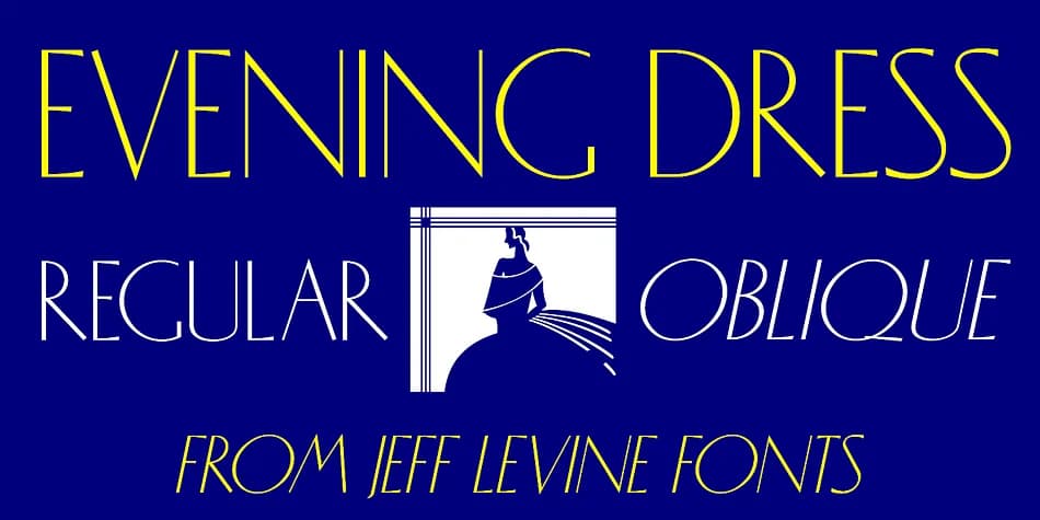 EVENING DRESS JNL by Jeff Levine Fonts — Decorative Font
